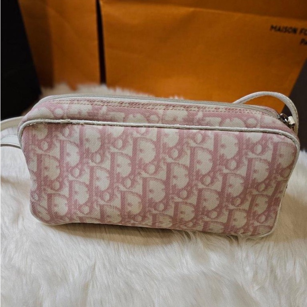 Dior Pink and White Mini Bag